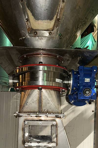 Gimat rotary valves with custom connection flanges