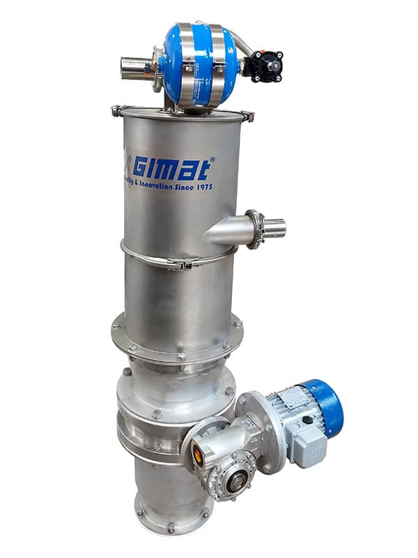 Cyclone filter with Gimat rotary valve